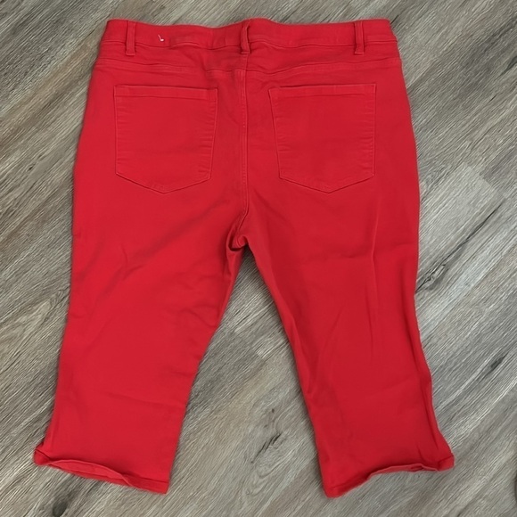 LANE BRYANT Red Jean Shorts - Picture 6 of 7
